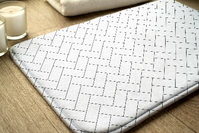 Bathroom carpet Pattern rectangles