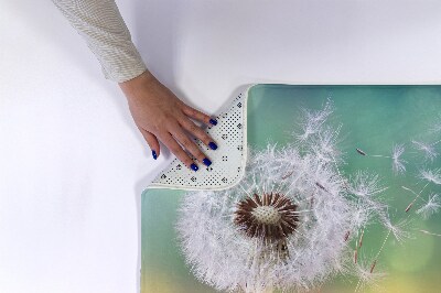 Non slip shower mat Dandelion plant