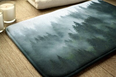 Bath rug Fog forest