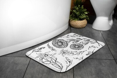 Non slip shower mat Flowers pattern