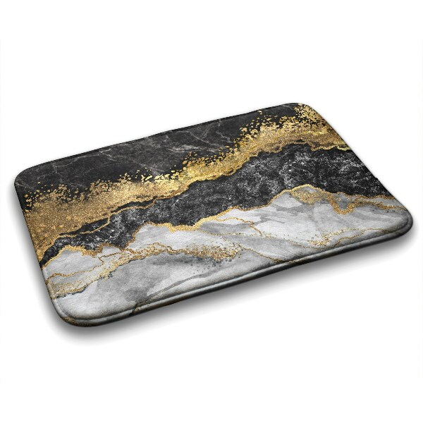 Bathroom mat Golden marble