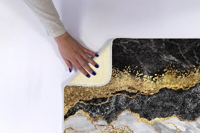 Bathroom mat Golden marble