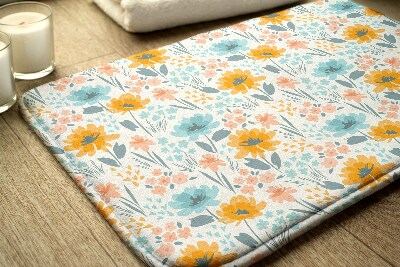 Floral deals bath mats