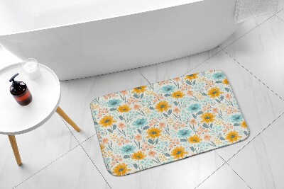 Bath mat Floral pattern