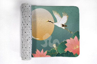 Bathmat Birds flowers