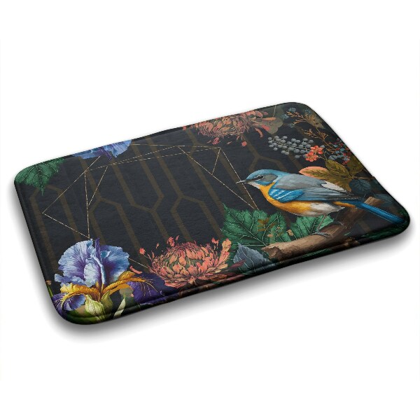 Bathmat Bird flowers