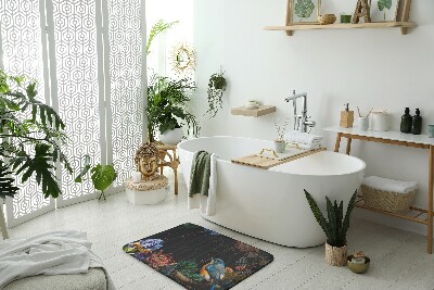 Bathmat Bird flowers