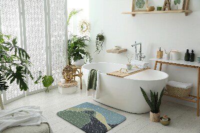 Bathroom rug Geometric landscape