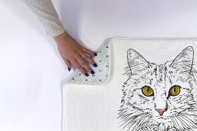 Bath mat Cat animals