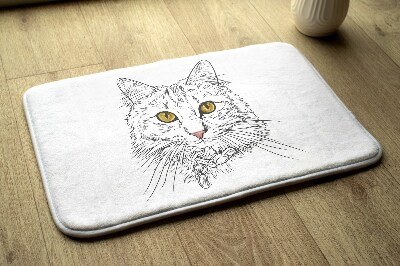 Bath mat Cat animals