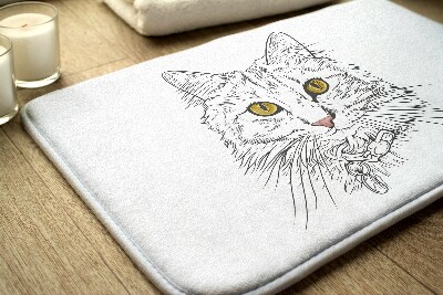 Bath mat Cat animals