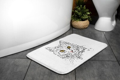 Bath mat Cat animals