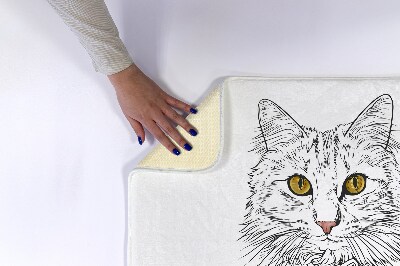 Bath mat Cat animals