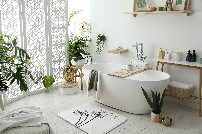 Bathroom carpet Dandelion flowers