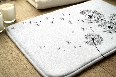 Bathmat Dandelions flowers