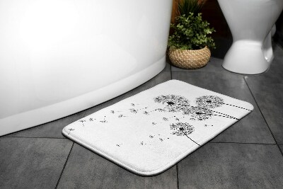 Bathmat Dandelions flowers