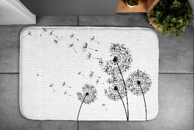 Bathmat Dandelions flowers