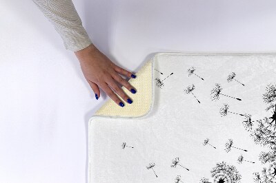 Bathmat Dandelions flowers