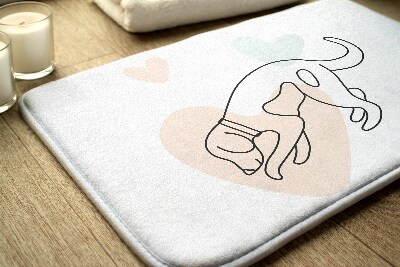 Bathmat Dog animals