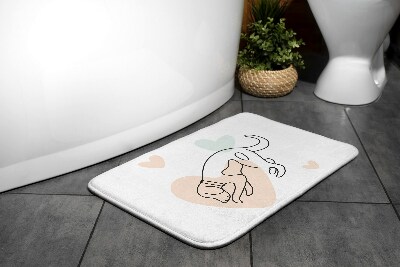 Bathmat Dog animals