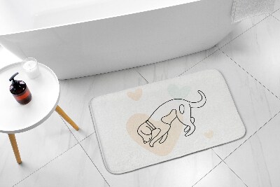 Bathmat Dog animals