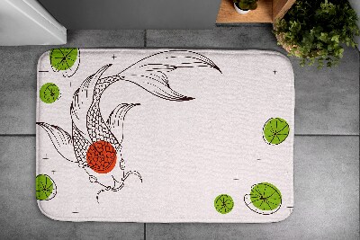 Bathroom carpet Carp koi fish