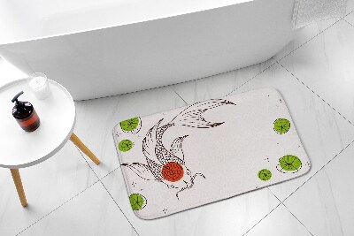 Bathroom carpet Carp koi fish