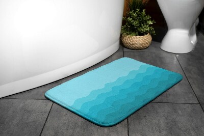 Bathroom carpet Geometric waves