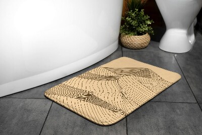 Bath rug Geometric desert