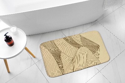 Bath rug Geometric desert