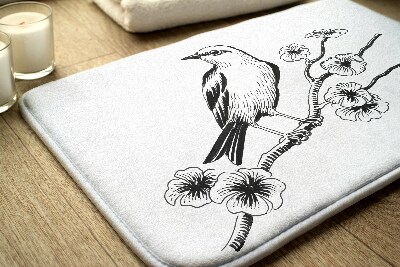 Bathmat Bird on a tree