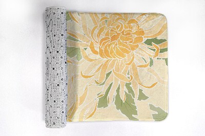 Bathmat Chrysanthemum flowers