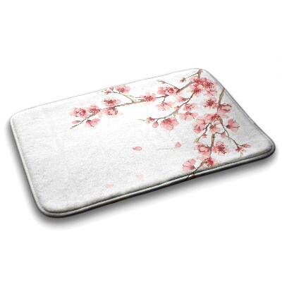 Bathmat Japanese flowers