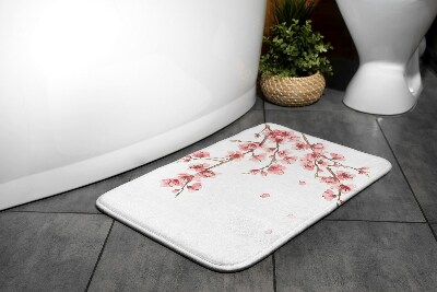 Bathmat Japanese flowers