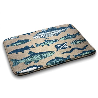 Bathmat Fish pattern