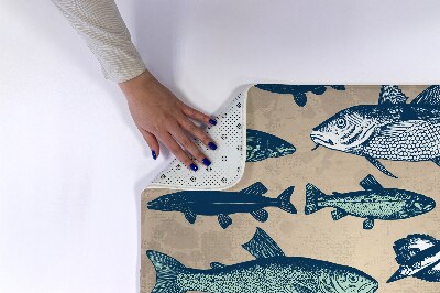 Bathmat Fish pattern