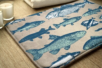 Bathmat Fish pattern