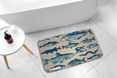 Bathmat Fish pattern