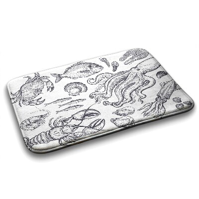 Bath mat Sea animals