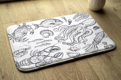 Bath mat Sea animals