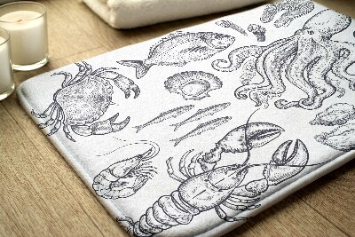 Bath mat Sea animals