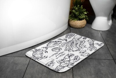 Bath mat Sea animals