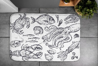 Bath mat Sea animals