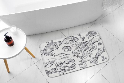 Bath mat Sea animals