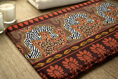 Bathmat Africa animals abstraction