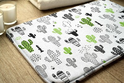 Bathmat Pattern cacti