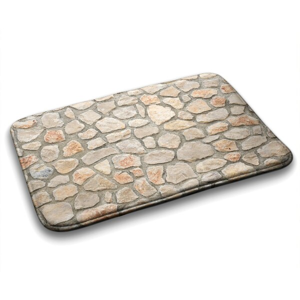 Bathroom carpet Stones wall