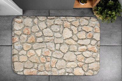 Bathroom carpet Stones wall