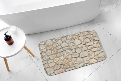 Bathroom carpet Stones wall