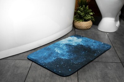 Bathroom carpet Blue abstraction